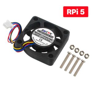 Ventilador Cooler Fan com 4 Pinos PWN JST SH p/ Raspberry Pi 5