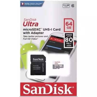 Cartão de Memória MicroSD 64gb Classe 10 Sandisk Original