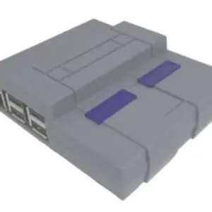 Case Super Nes/Nintendo em ABS para Raspberry Pi