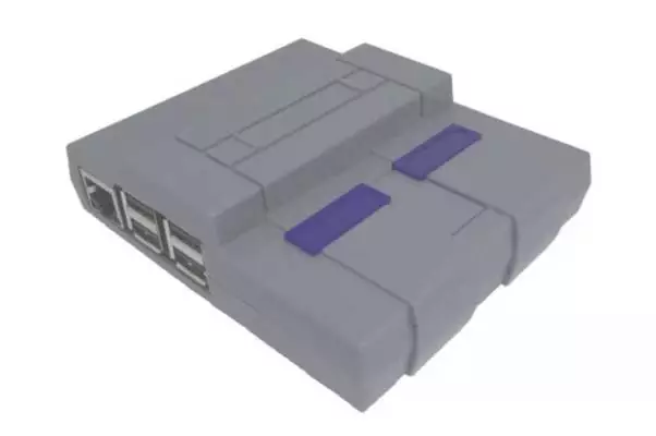 Case Super Nes/Nintendo em ABS para Raspberry Pi