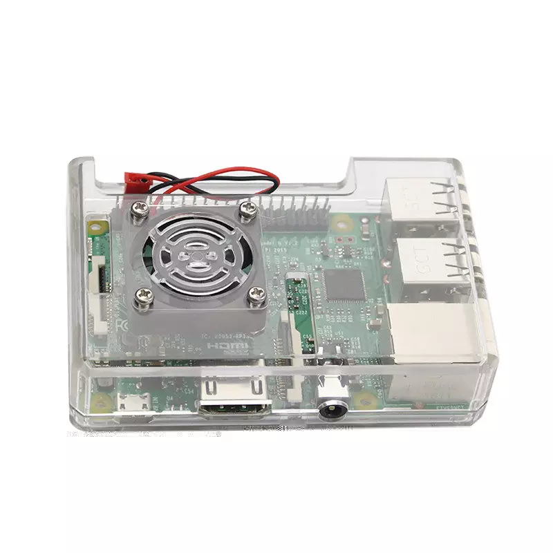 Case Raspberry Model Pi3 B ou B+ Transparente