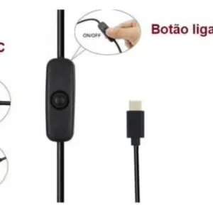 Fonte USB Tipo C 5V 3A p/ Raspberry Pi 4