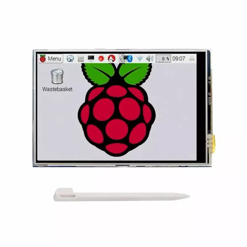 Tela Display Touch Screen 3.5 pol. para Raspberry Pi 4 + Case Acrílica