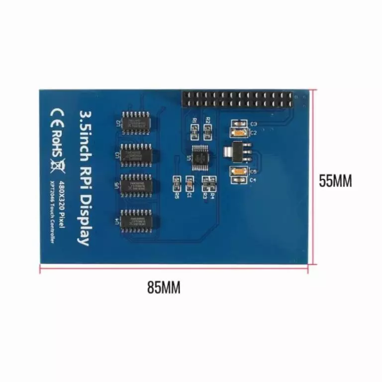 Tela Display LCD 3.5 Touch Screen P/ Raspberry Pi3 ou Pi4