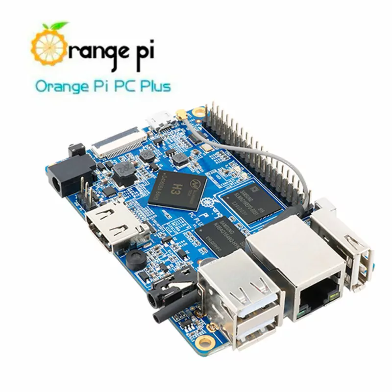 Orange Pi PC Plus H3 Quad-Core c/ 1GB de Ram, 8GB eMMC e WiFi