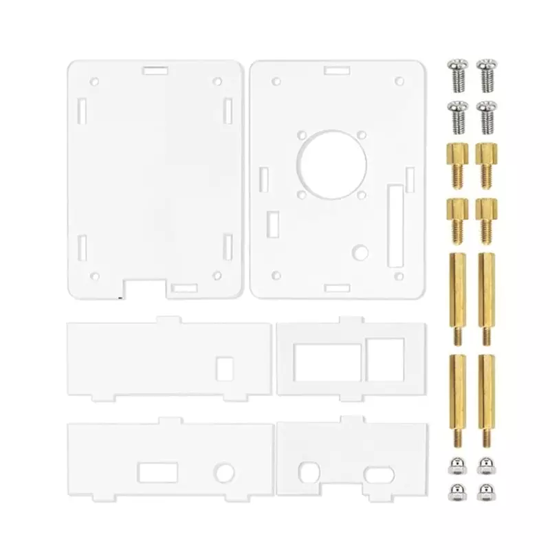 Case Acrílico Transparente p/ Orange Pi 3 LTS c/ suporte a cooler