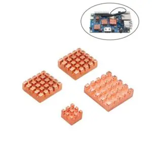 Kit de Dissipadores em Cobre para Orange Pi 3 LTS