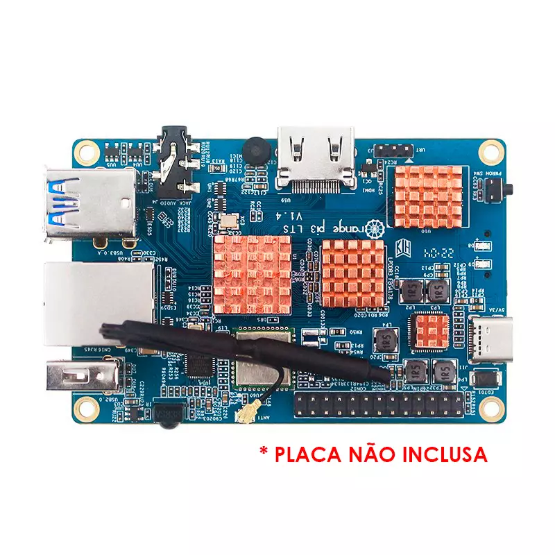 Kit de Dissipadores em Cobre para Orange Pi 3 LTS