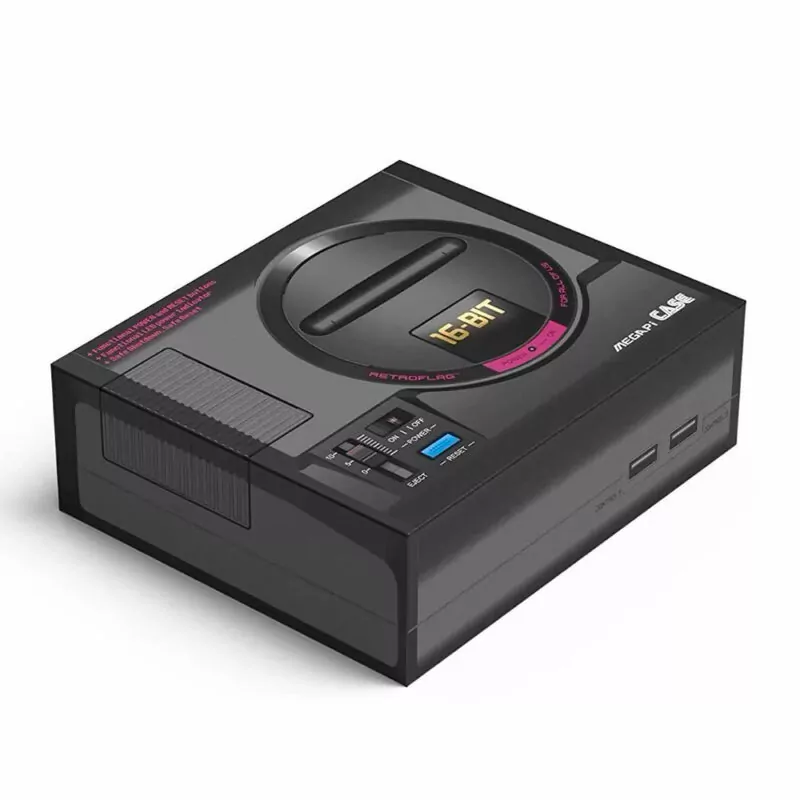 Case Retroflag® Megapi Mega Drive Para Raspberry Pi 3 B E B+