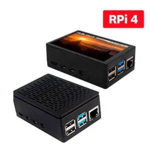 Case Raspberry Pi 4 B para Tela Display 3.5 Polegadas