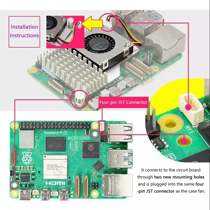 Active Cooler Oficial para Raspberry Pi 5