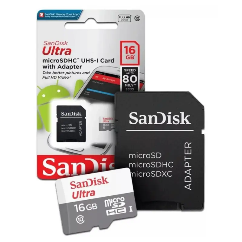 RPi3/RPi4/RPi5 Cartão Classe 10 Sandisk Ultra Original