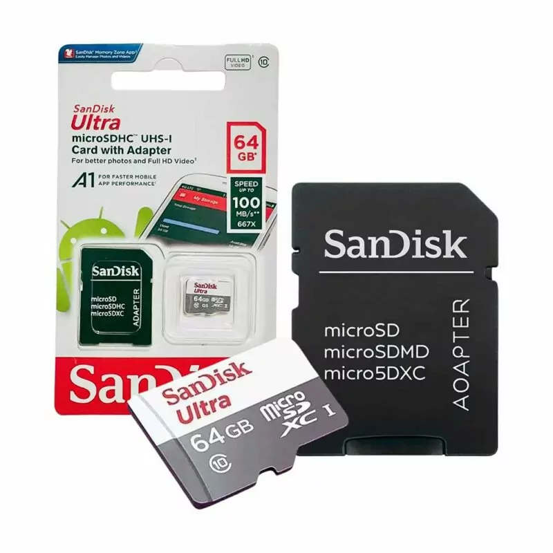 Cartão de Memória MicroSD 64gb Classe 10 Sandisk Original