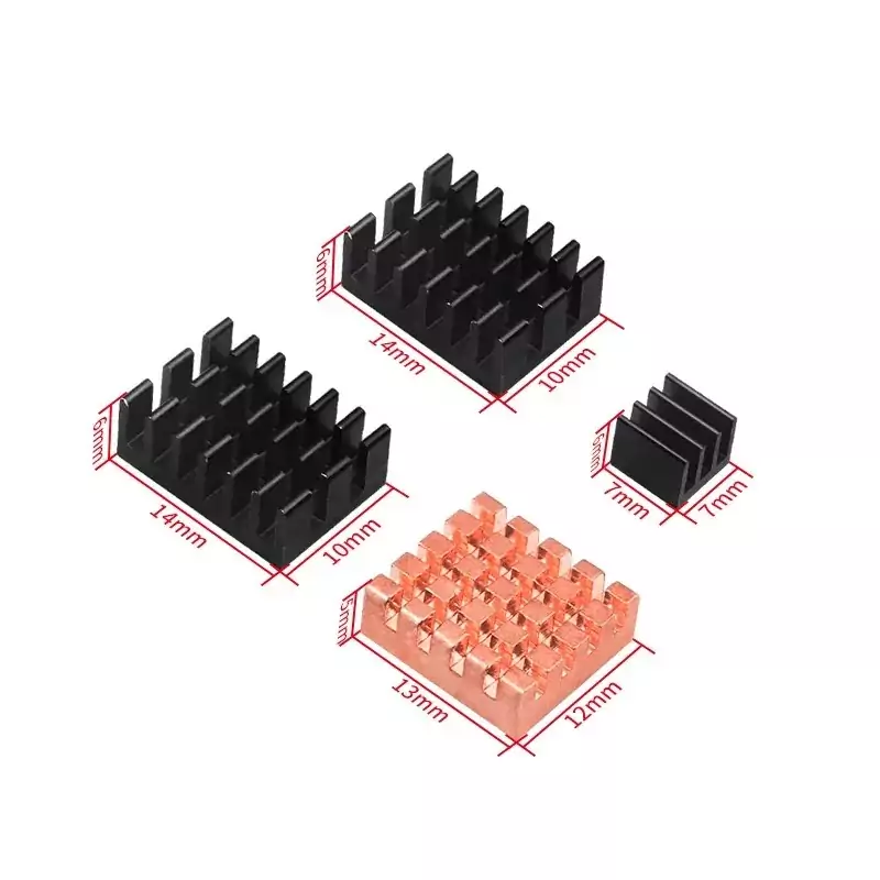 Kit com Case + Cooler + Dissipadores para Raspberry Pi 5