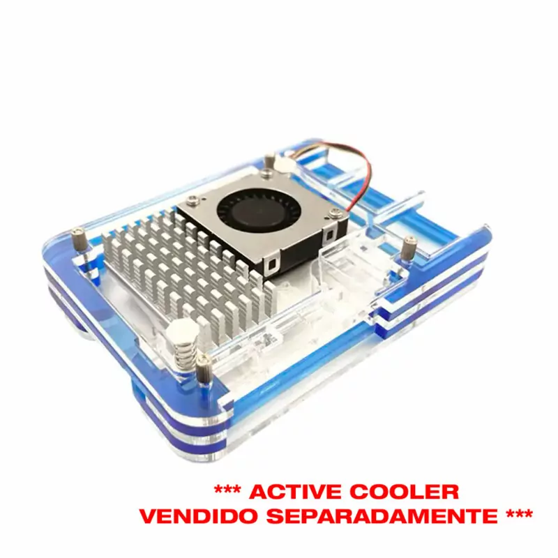 Case em Acrílico de 5 camadas para Raspberry Pi 5