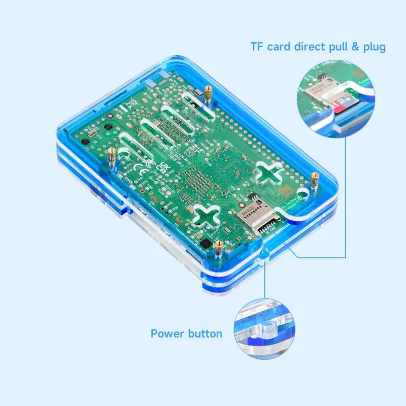 Case em Acrílico de 5 camadas para Raspberry Pi 5