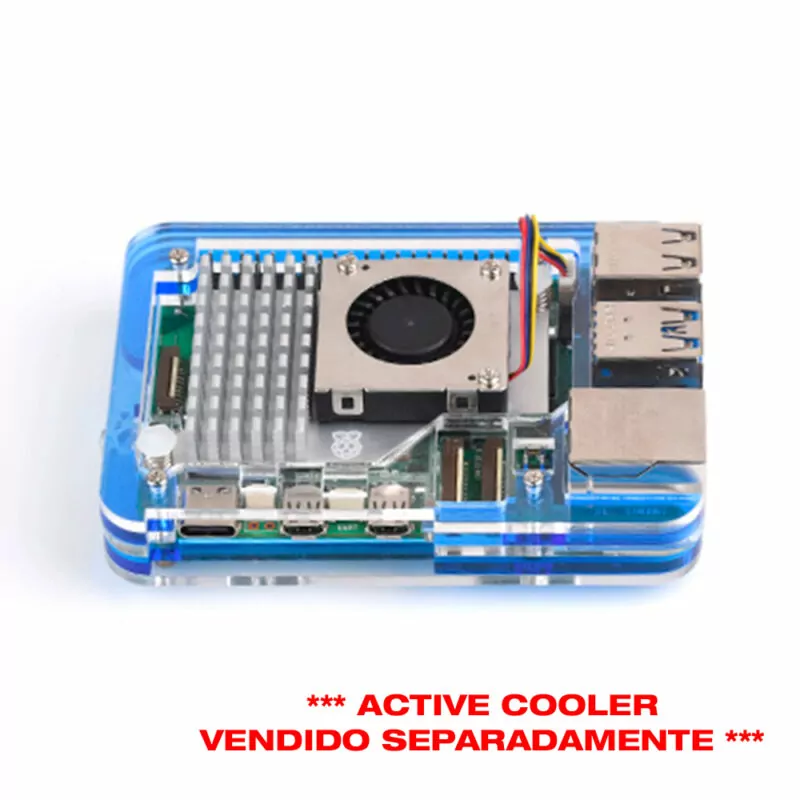 Case em Acrílico de 5 camadas para Raspberry Pi 5