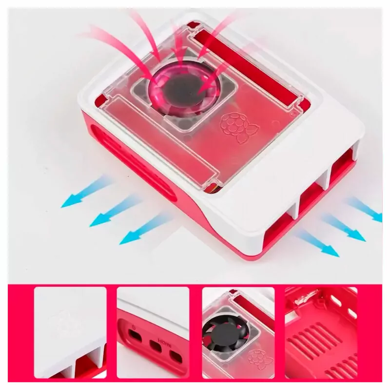 Case Oficial para Raspberry Pi 5 c/ Cooler Fan