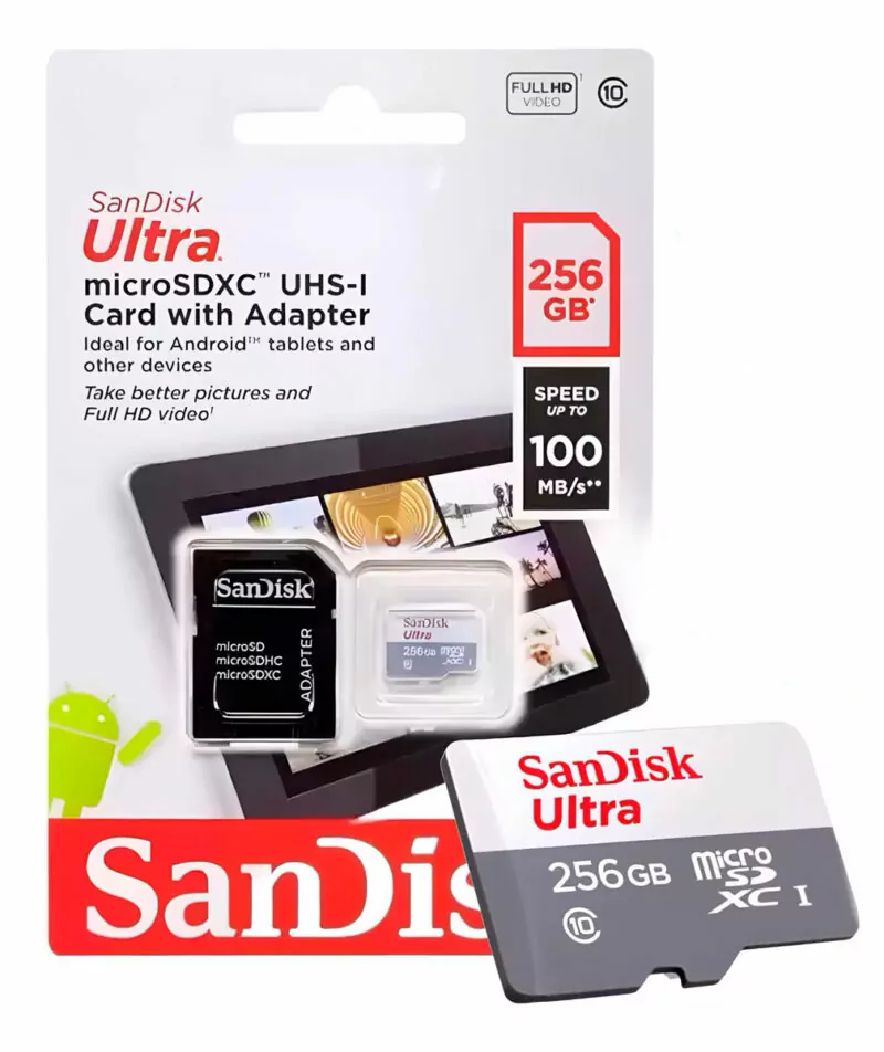 Cartão de Memória MicroSD 256gb Classe 10 Sandisk Original