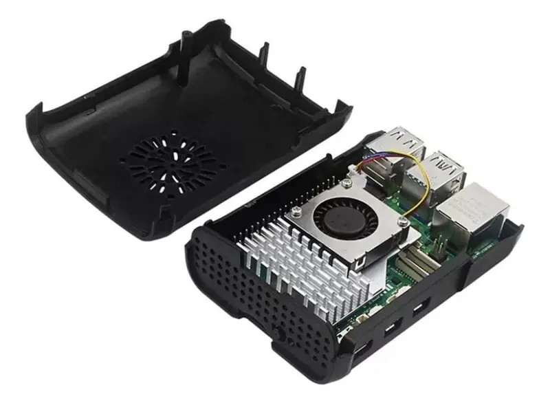 Kit Raspberry Pi 5 4GB c/ Case + Active Cooler Oficial e Fonte 27W