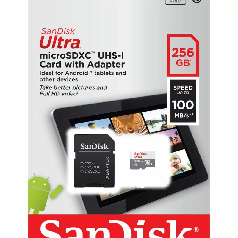 Cartão de Memória MicroSD 256gb Classe 10 Sandisk Original