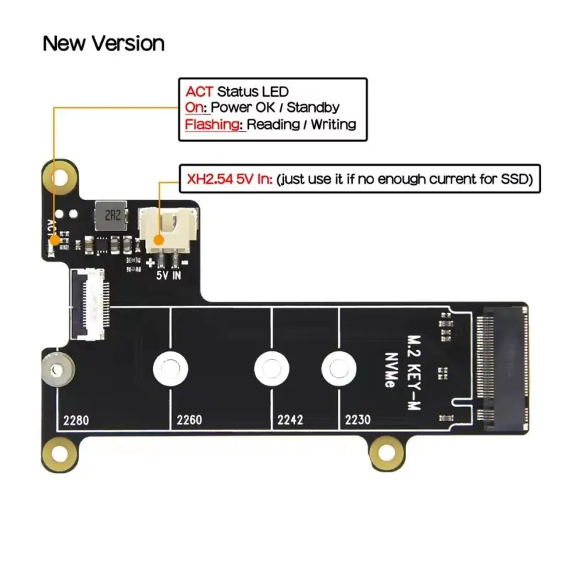 X1001 Shield NVMe M.2 para Raspberry Pi 5