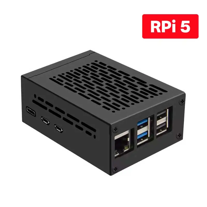 Case Metálica Geekworm P580-V2 para Raspberry Pi 5 - Compatível com X1002, X1005 e Active Cooler