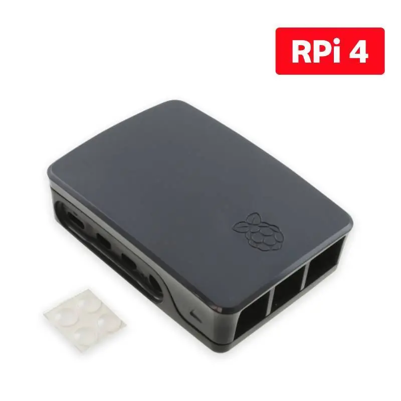 Case Oficial Raspberry para Pi4 Pi 4 ( Preta)