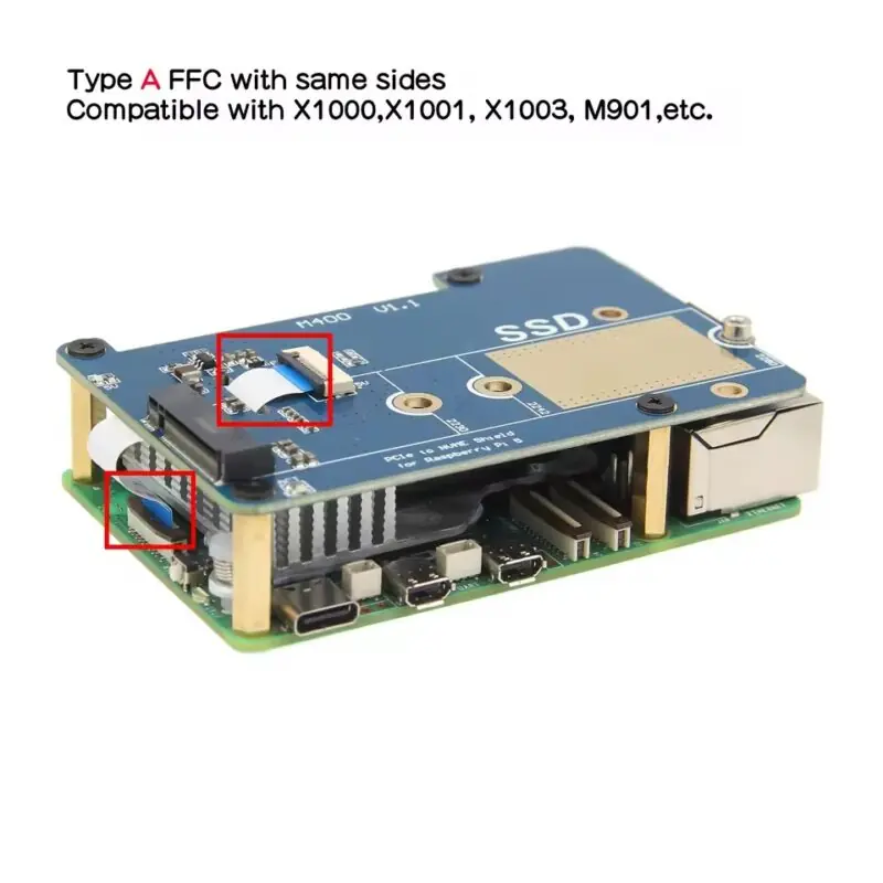 Kit de Cabos FFC para Raspberry Pi 5 PCIe