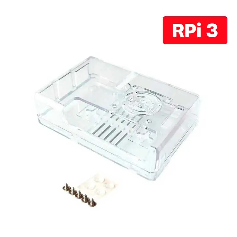 Case Transparente para Raspberry Pi 3 Modelo B e B+