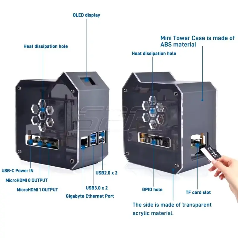 Kit Minitower para Raspberry Pi 5