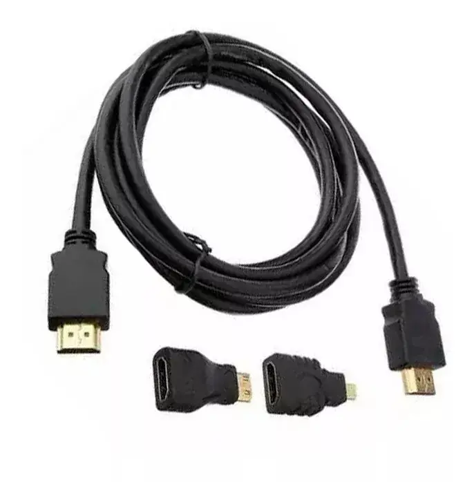 Cabo Hdmi 1.5m It-blue Kit Adaptadores 3 Em 1 Le-6623